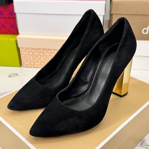 MICHAEL KORS Black Suede Paloma Pump - Picture 2 of 12